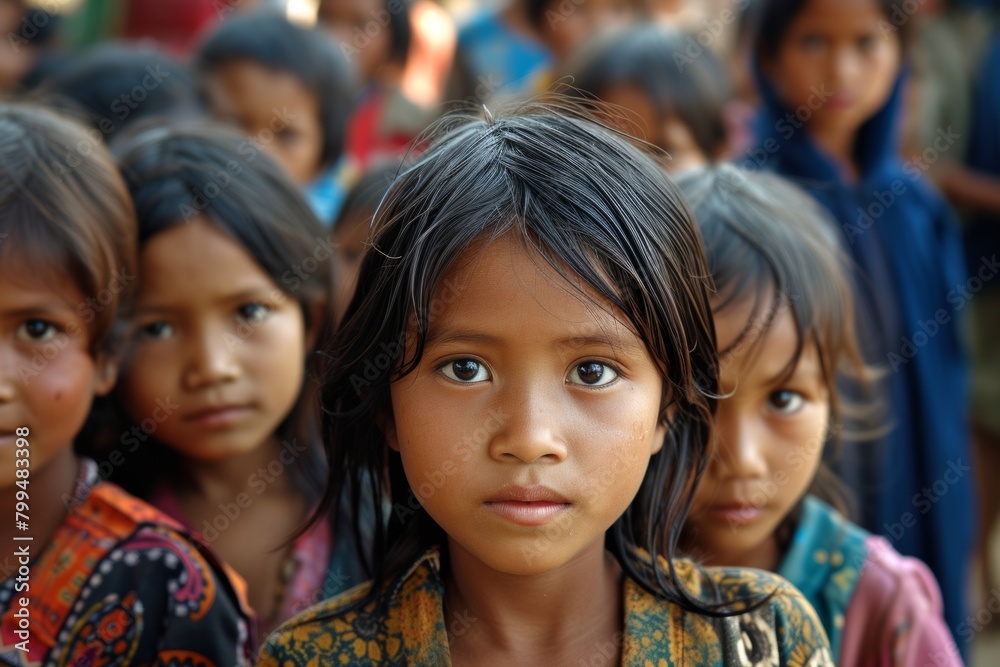 Portrait of a little girl with black hair and blue eyes. Portrait of a little girl with black hair and blue eyes.