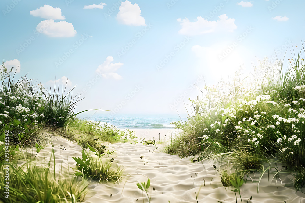 Creative trendy summertime banner mockup. Summer shopping sales and vacation concept. Creative trendy summertime banner mockup. Summer shopping sales and vacation concept.