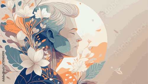 Serene Contemplation: Balancing Positivity and Mental Health