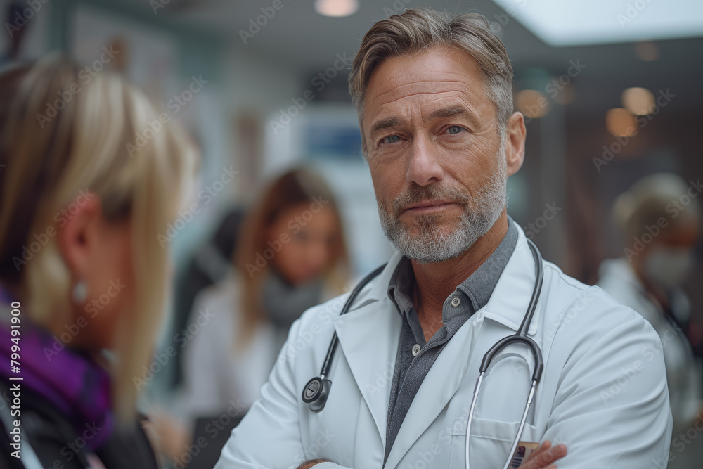 A doctor conducts a comprehensive review of the patient's medical history, identifying potential risk factors and developing a personalized prevention plan. Generative Ai. A doctor conducts a comprehensive review of the patient's medical history, identifying potential risk factors and developing a personalized prevention plan. Generative Ai.