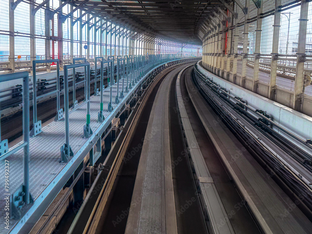 Obraz premium subway train station