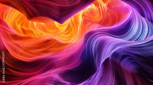 Colorful swirling heart background
