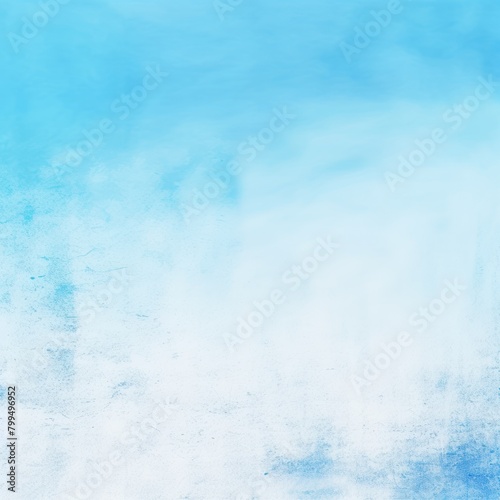 Sky blue and white gradient noisy grain background texture painted surface wall blank empty pattern with copy space for product design or text 