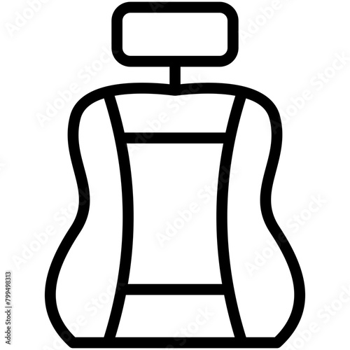 car seats line icon
