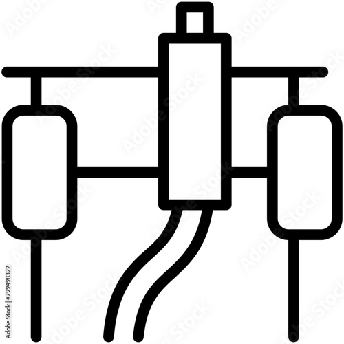 exhaust line icon