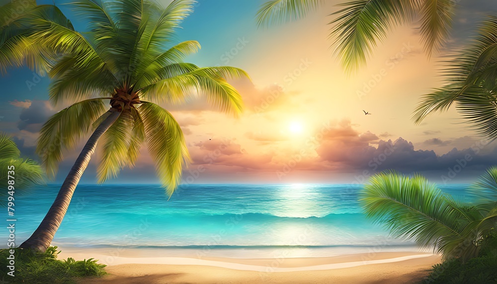 Blurred tropical beach background. Summer vacation. Blurred tropical beach background. Summer vacation.