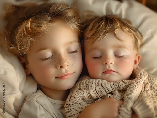Siblings in Harmony: A Tender Moment of Pure Love
