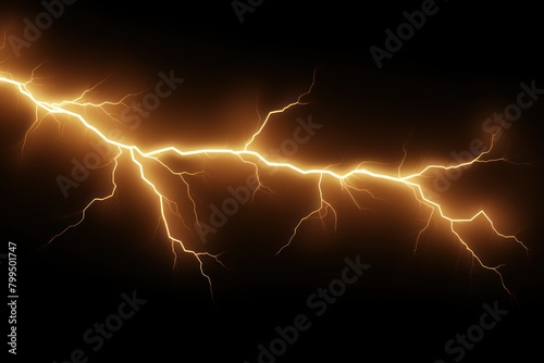 Tan lightning, isolated on a black background vector illustration glowing tan electric flash thunder lighting blank empty pattern with copy space for product 
