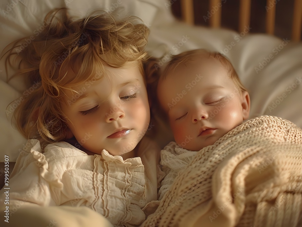 Tender Sibling Love: A Moment of Pure Affection Tender Sibling Love: A Moment of Pure Affection