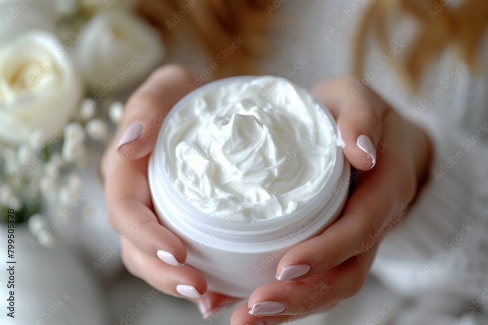 Gently dip your fingers in the skin care face cream cream and hold it. Gently dip your fingers in the skin care face cream cream and hold it.