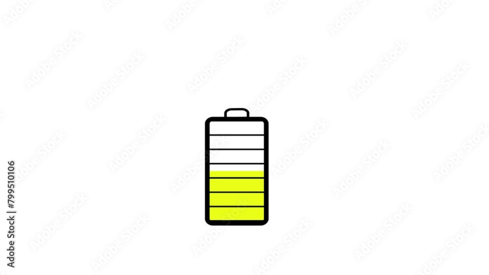 Vid o Stock 4k Battery Low Charge Icon With Red Color To Green Color vid-o-stock-4k-battery-low-charge-icon-with-red-color-to-green-color