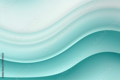 Turquoise pastel tint gradient background with wavy lines blank empty pattern with copy space for product design or text copyspace mock-up template