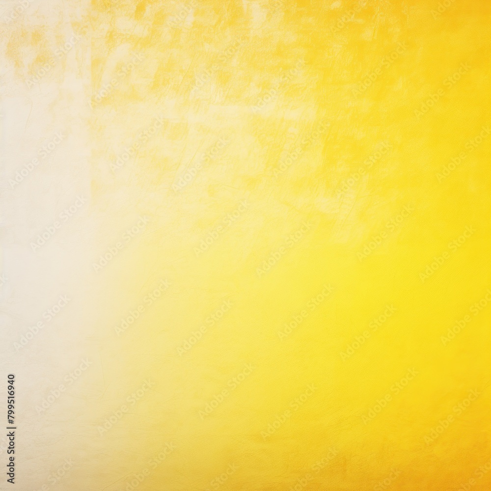 Yellow and white gradient noisy grain background texture painted surface wall blank empty pattern with copy space for product design or text copyspace