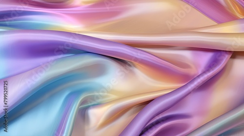 Liquid silk gradient with iridescent bursts of color