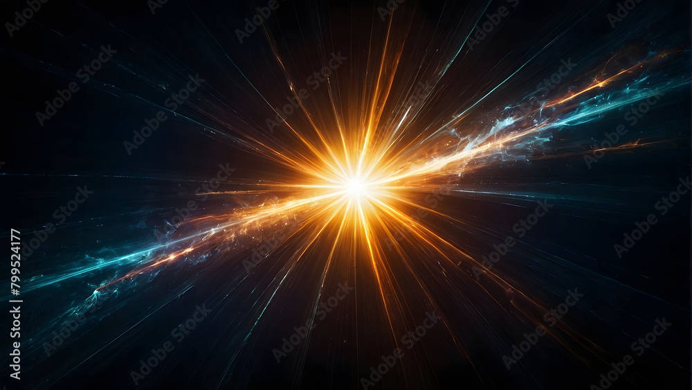 A bright yellow star surrounded by a dark background A bright yellow star surrounded by a dark background