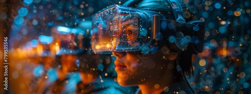 Quantum-Enhanced Virtual Reality  Users Exploring Detailed  Physics-Defying Worlds