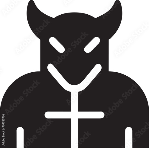 minos the demon with a long tail from the divine comedy, pictogram photo