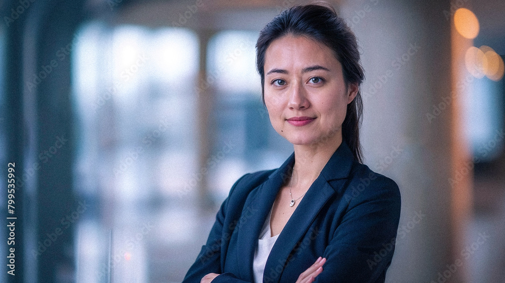 Business Woman Corporate Professional Smiling Arms Crossed Business Woman Corporate Professional Smiling Arms Crossed