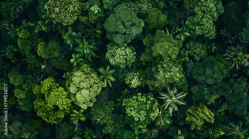 environmental conservation a lush green tree stands tall amidst a sea of green broccoli