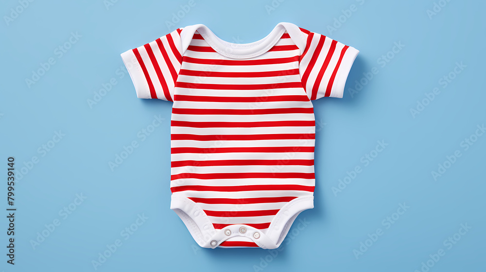 Top view of baby clothes Top view of baby clothes