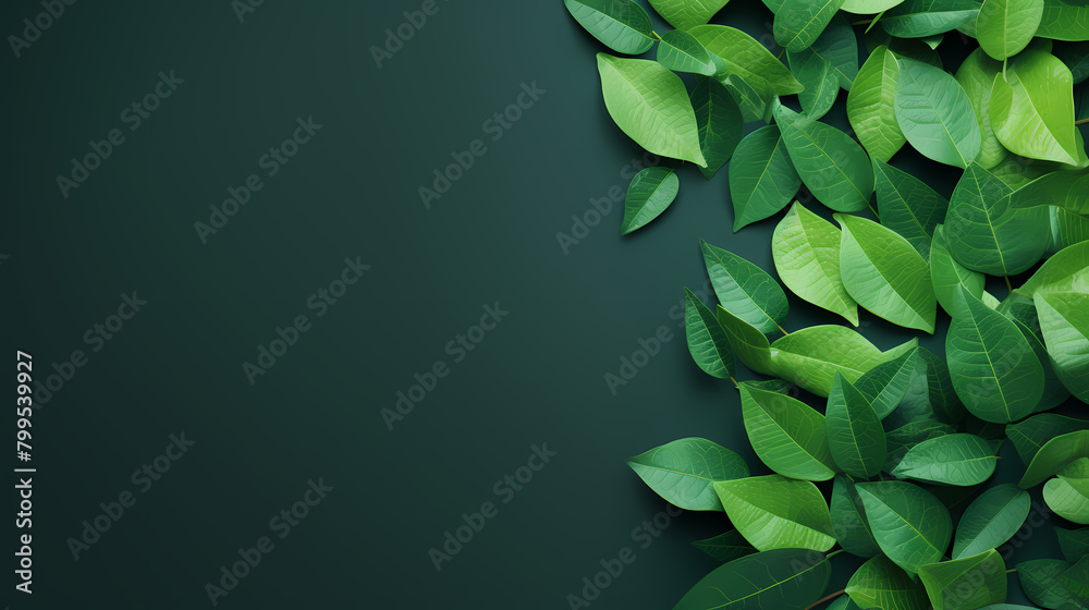 Green leaves and plants decorative background Green leaves and plants decorative background