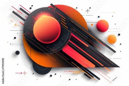 colorful abstract design with geometric shapes and gradients background  overlapping layers on grunge texture background.