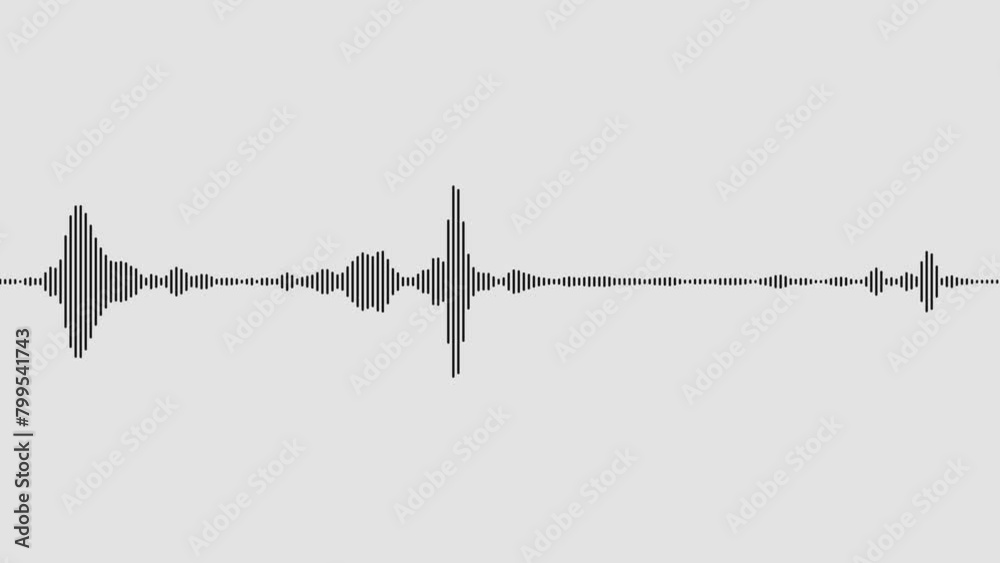 sound wave or audio wavefrom isolated on white background. Abstract White on black sound waves background.
sound wave from isolated on white background black line on white audio visualization effect