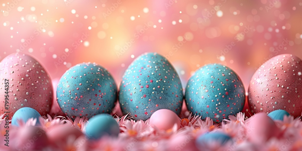 Beautiful eggs adorned with trinkets Beautiful eggs adorned with trinkets