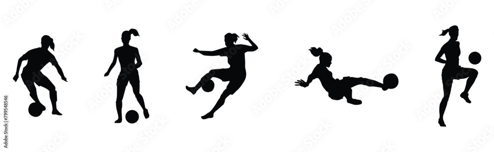 Silhouette of business people posing isolated on white stock illustration Silhouette of business people posing isolated on white stock illustration