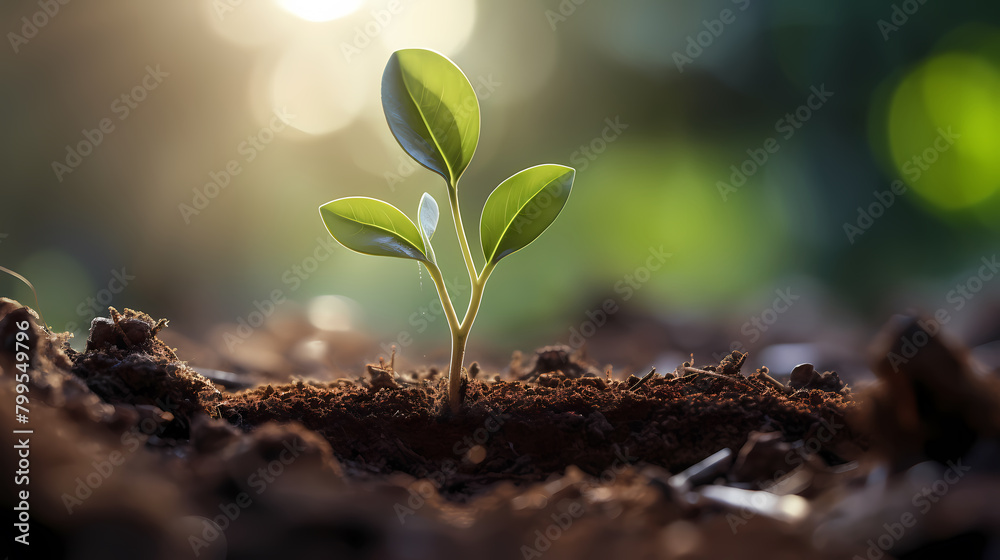 seedlings sprouting from soil seedlings sprouting from soil