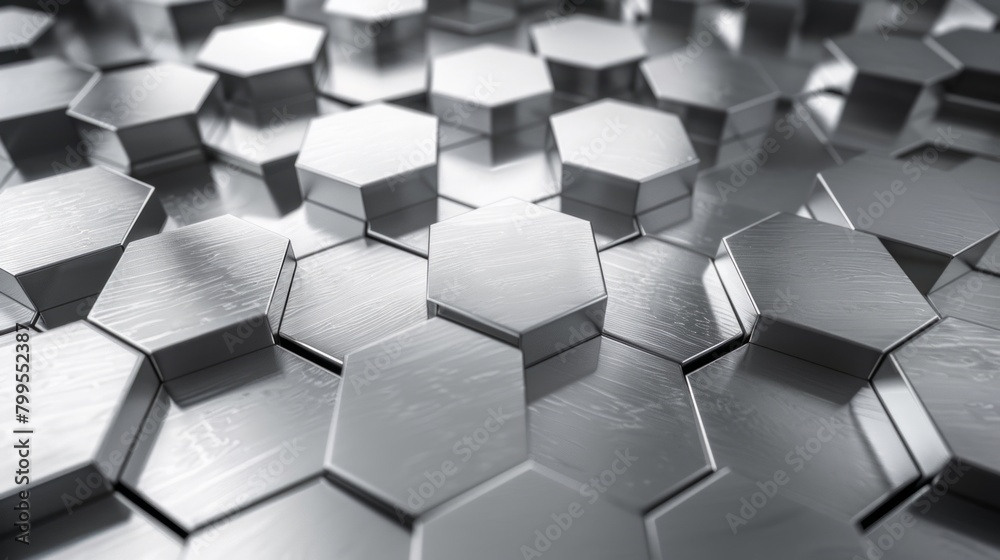 Hexagonal Intrigue: A mesmerizing close-up of a metal hexagonal pattern, inviting exploration into its fascinating geometry and texture. Hexagonal Intrigue: A mesmerizing close-up of a metal hexagonal pattern, inviting exploration into its fascinating geometry and texture.