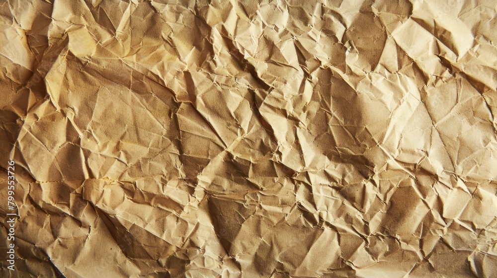 A paper with a lot of wrinkles and creases A paper with a lot of wrinkles and creases