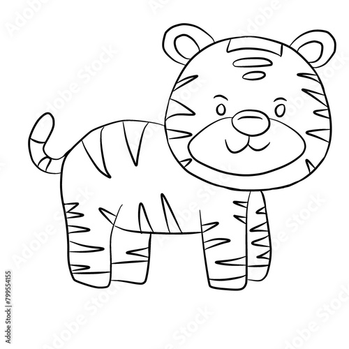cartoon tiger