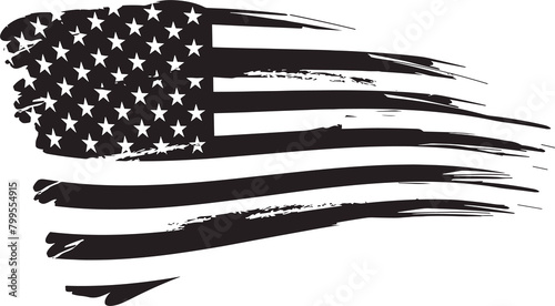 Fotografie distressed American flag svg, USA flag svg png, tattered flag svg