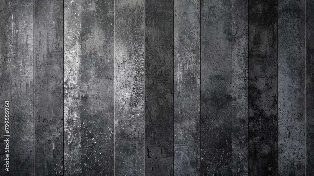 Obraz premium Monochromatic Symphony: A grey and white striped wall against a matching background, harmonizing shades of gray in a captivating visual composition.