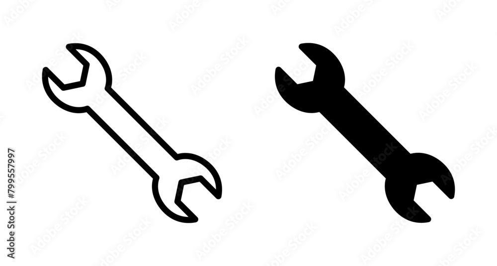 wrench icon vector isolated on white background. Wrench vector icon. Spanner symbol wrench icon vector isolated on white background. Wrench vector icon. Spanner symbol