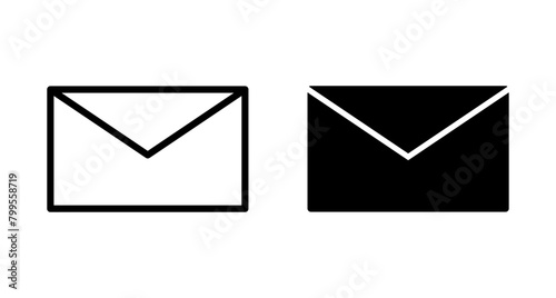 Mail vector vector icon isolated on white background. E-mail icon. Envelope illustration. Message