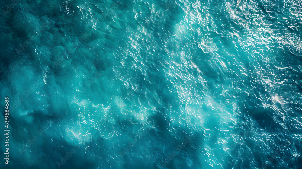 An aerial view of a vast body of electric blue water under a cloudy sky, creating a mesmerizing pattern. Cumulus clouds add a meteorological phenomenon to the darkness An aerial view of a vast body of electric blue water under a cloudy sky, creating a mesmerizing pattern. Cumulus clouds add a meteorological phenomenon to the darkness