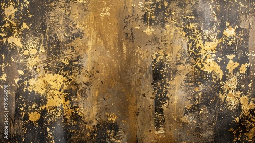 Rich Tapestry: A Wall Adorned with a Gold and Brown Texture, Embellishing the Surroundings with Subtle Grandeur © Irfanan