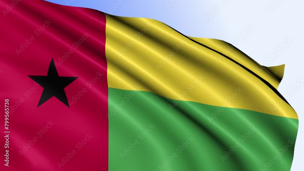 Guinea Bissau Flag Loop Guinea Bissau Flag Loop