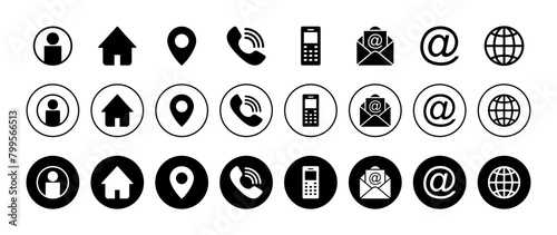 Contact us icon vector isolated on white background. business card contact information icon. web icon vector.