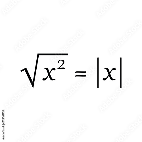 Square root and absolute value formula