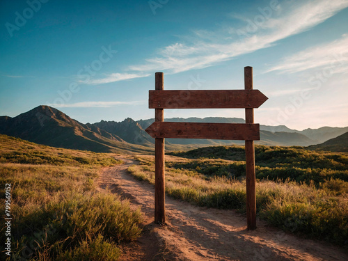 Caminho das Escolhas: Placas na Montanha e a Importância de Seguir o Rumo Certo