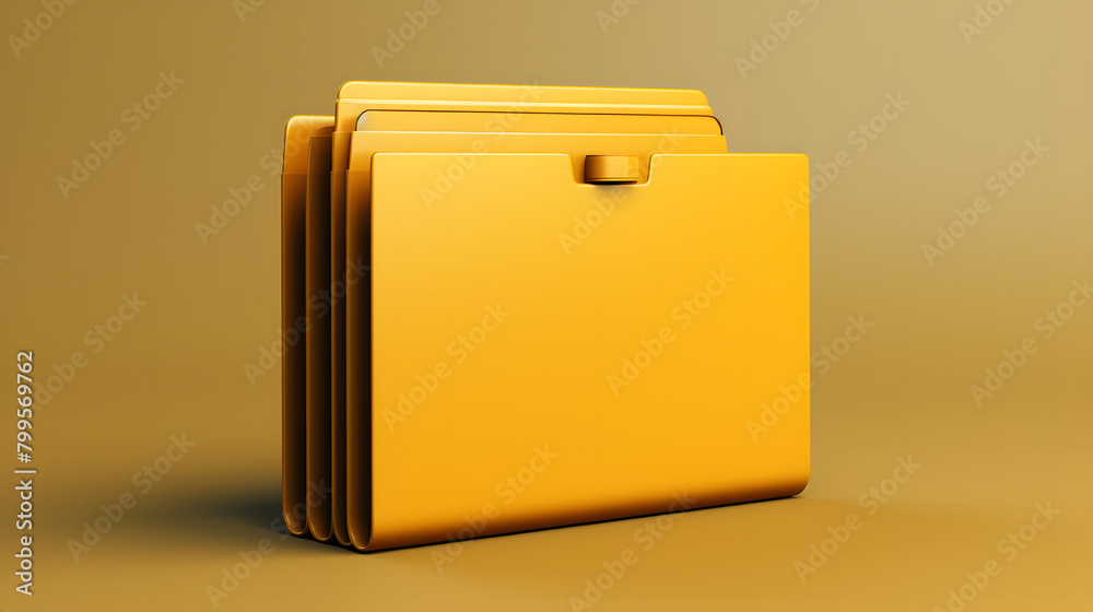 File Folder Icon 3d