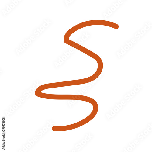 Abstract Squiggly Line Vector