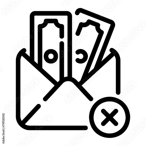 bribe outline icon
