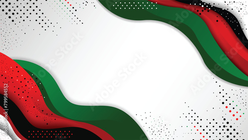 National Flag Color of United Arab Emirates Background Concept for Independence National Day and other events, Vector Illustration Design
