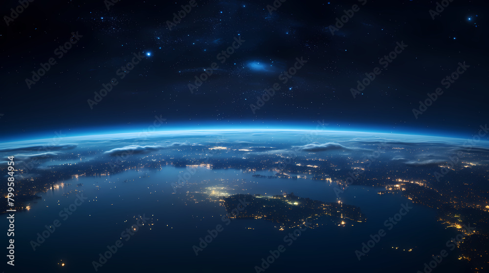 Fototapeta premium View of the Earth from space