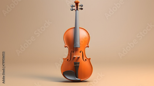 Violin Icon 3d
