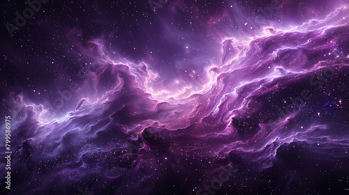 A mesmerizing slice of the cosmos, depicted through black and dark purple diagonal layers that mimic the depths of space, sprinkled with small stars 